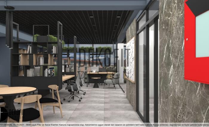 A.A. Ofis 1.Kat Çalışma Alanları