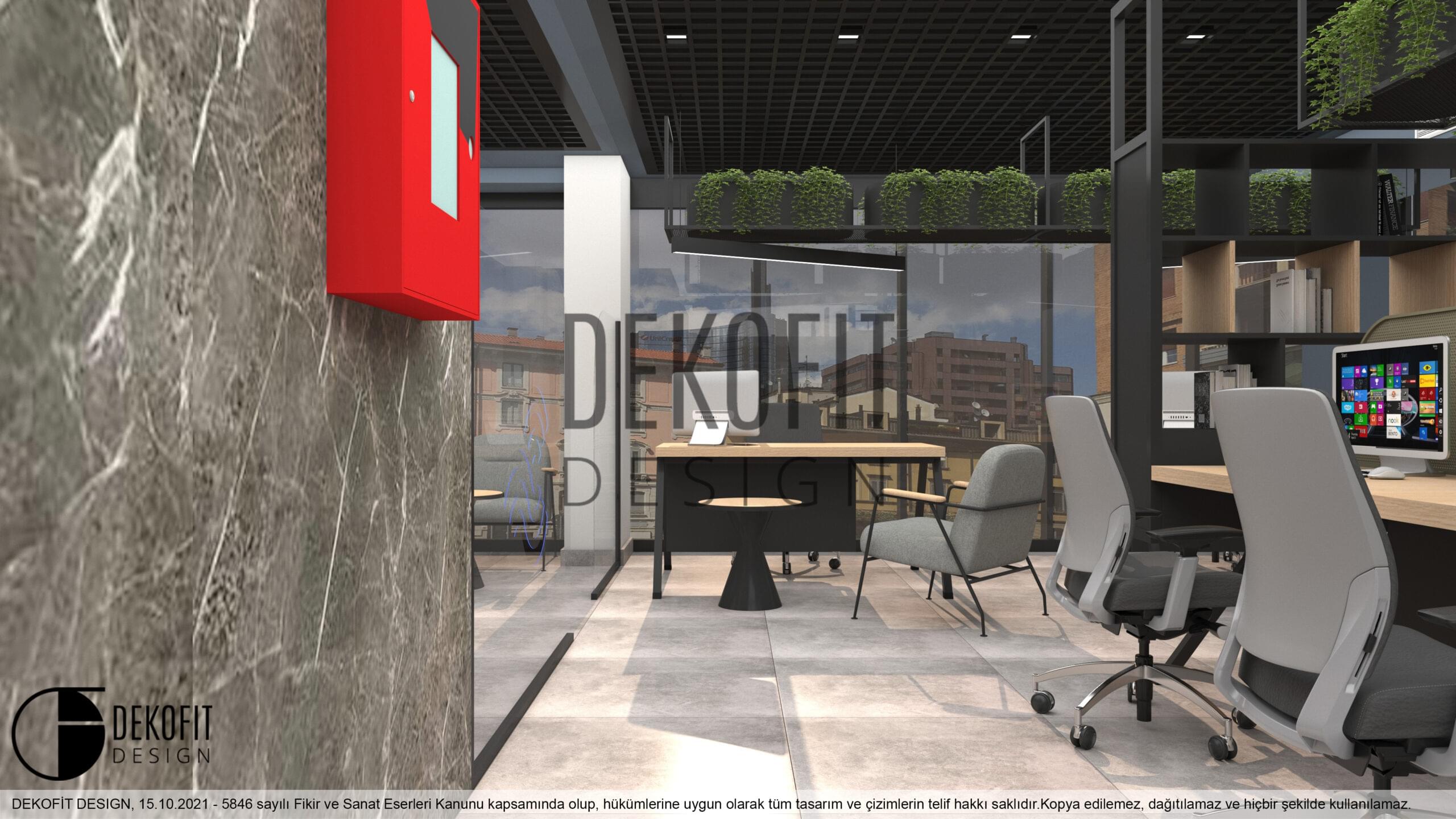 A.A. Ofis 1.Kat Çalışma Alanları