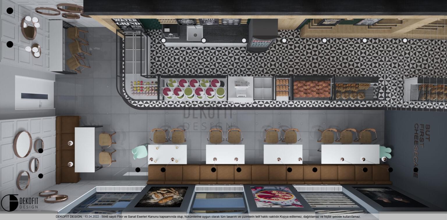 F.H. Pastane Üst Görünüm